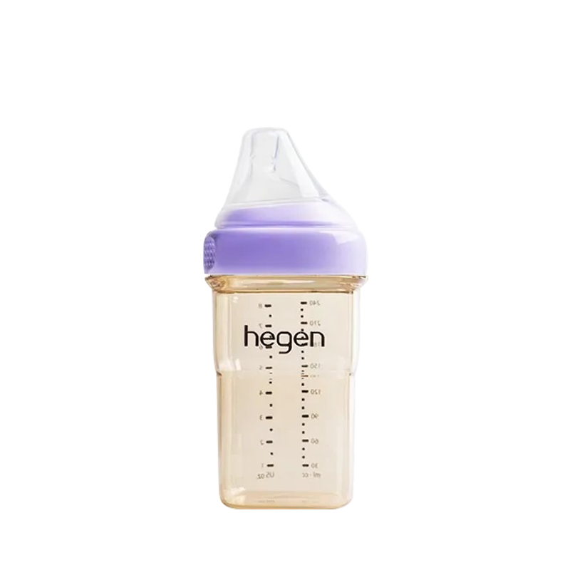 hegen 金色奇蹟PPSU多功能方圓型寬口奶瓶240ml
