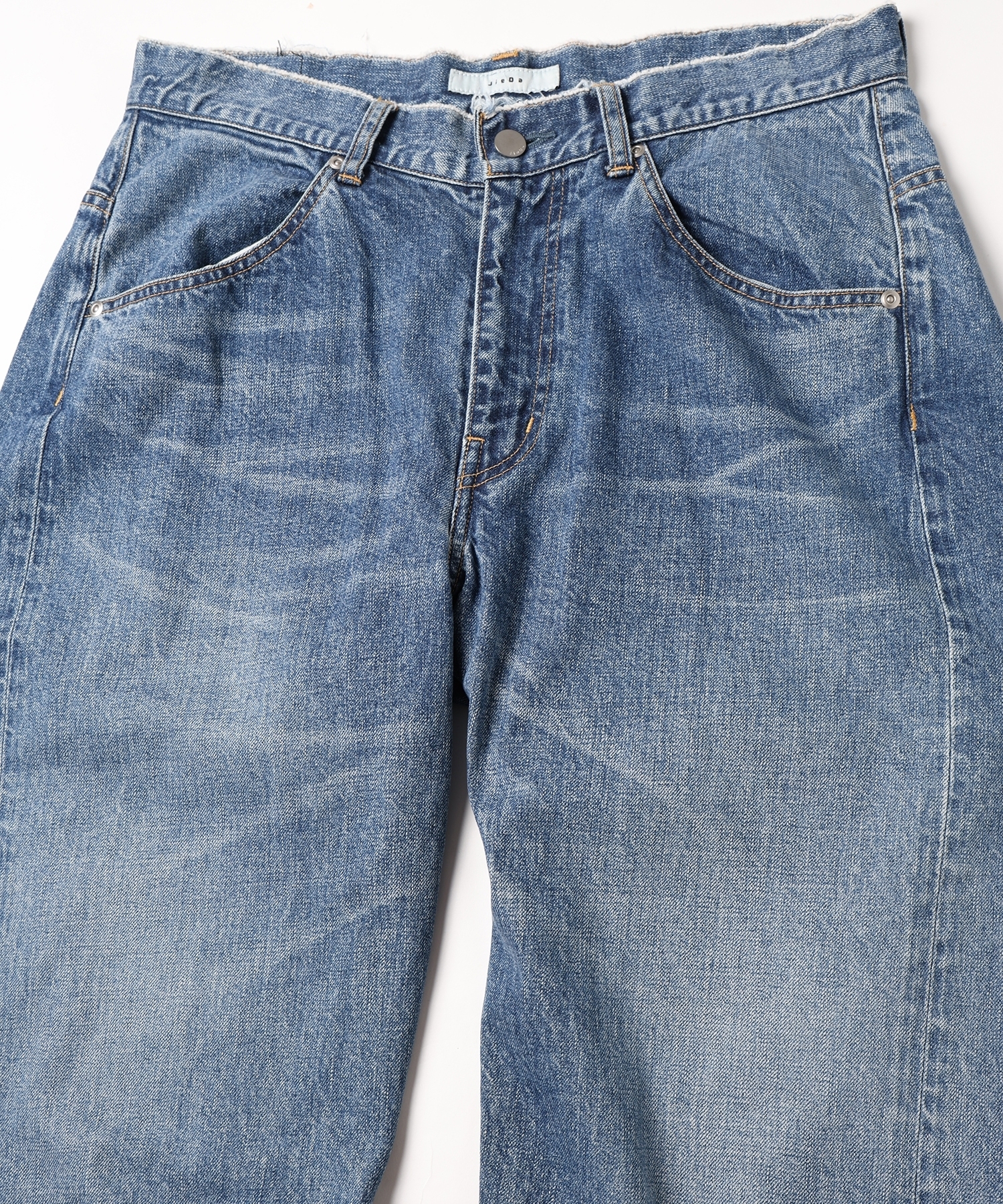 JieDa - USED 3D BAGGY DENIM / INDIGO