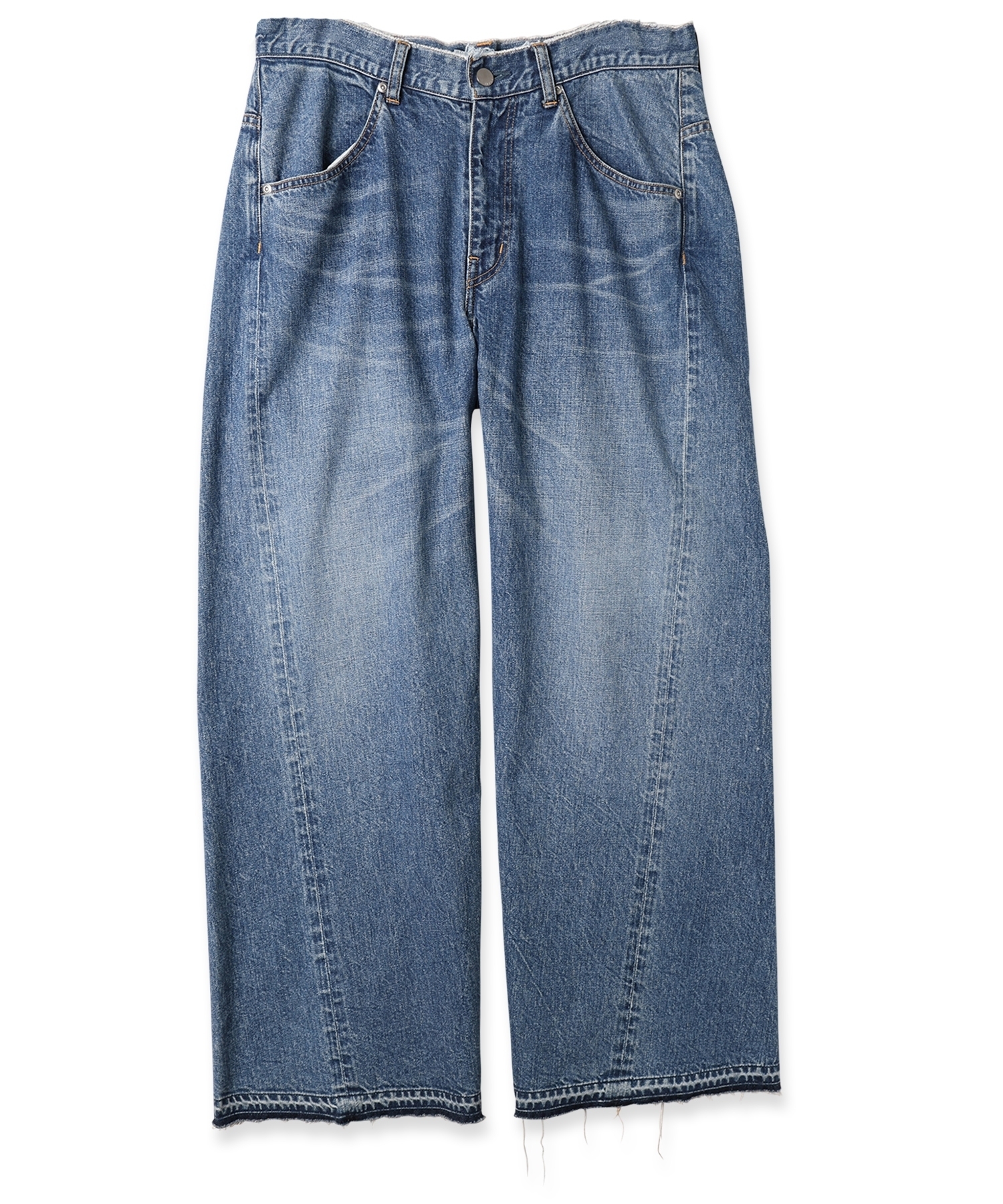 JieDa - USED 3D BAGGY DENIM / INDIGO