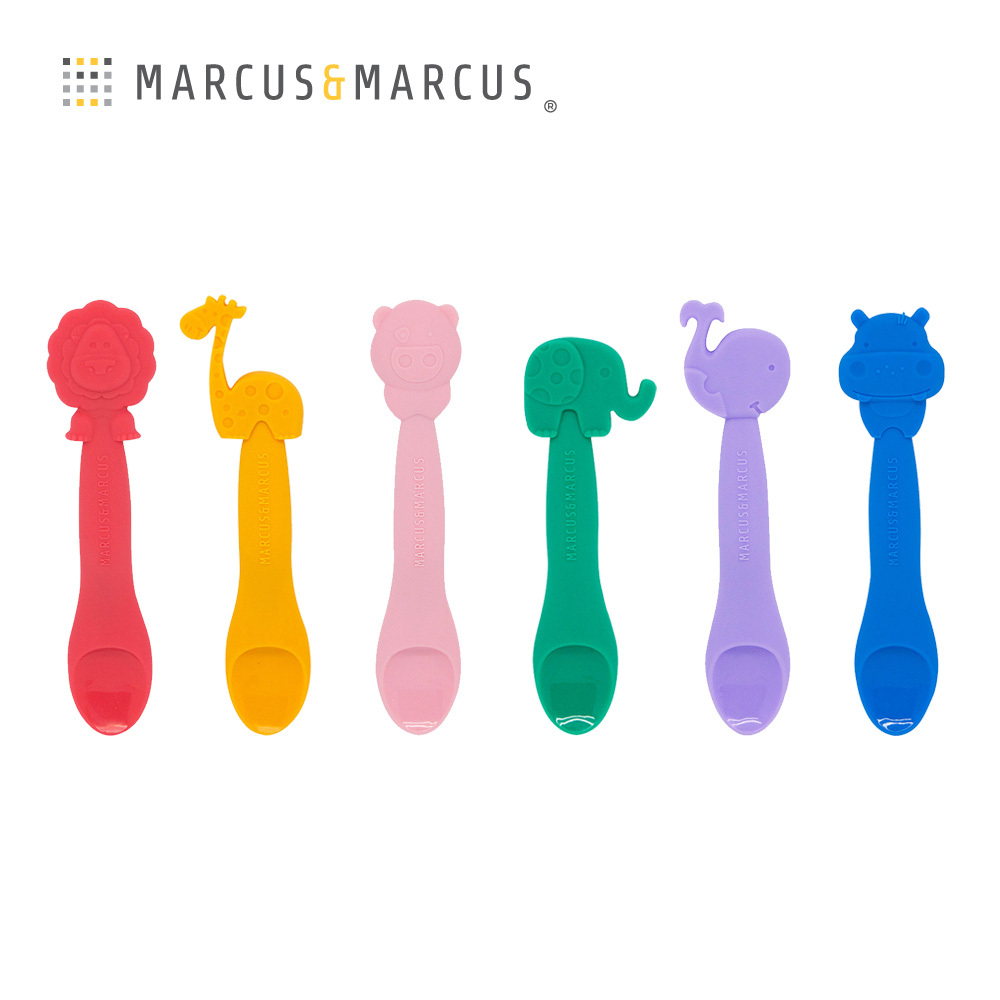 Marcus＆Marcus 動物樂園矽膠餵食湯匙