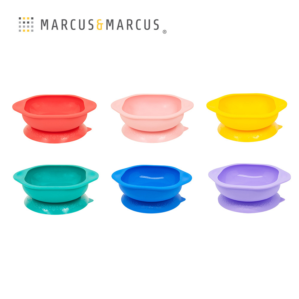 Marcus&Marcus 動物樂園矽膠防漏幼兒學習吸盤碗