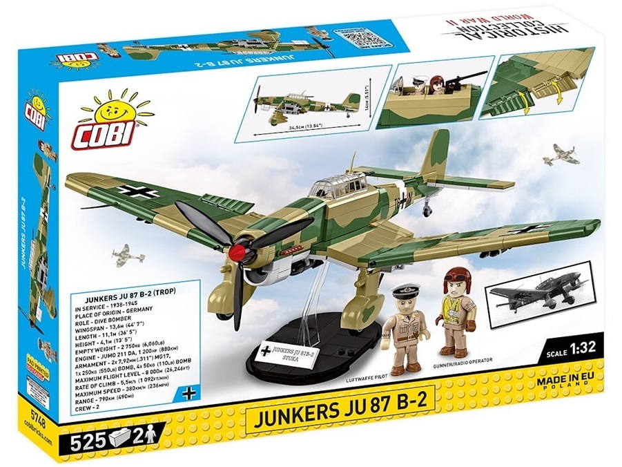 Cobi : WWII Planes 5748 Junkers Ju 87 B-2 (525pcs)