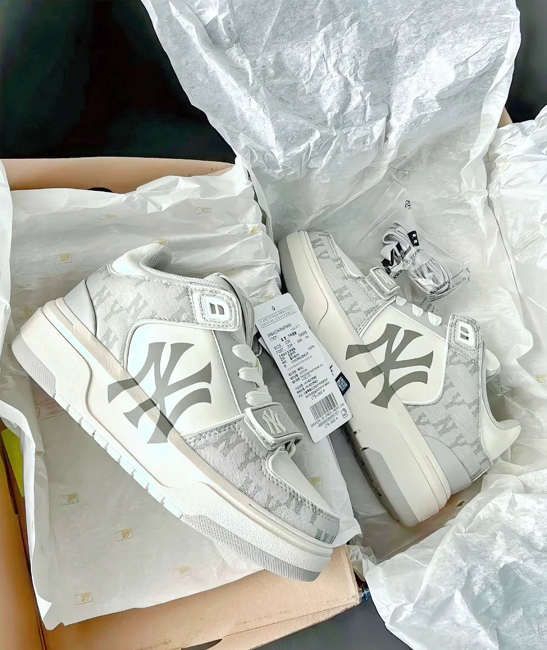 MLB Chunky Liner系列 NY 紐約洋基隊 反光 迪奧灰 牛仔丹寧 老爹鞋 學長鞋 情侶鞋 3ASXCDN3N-50GRS