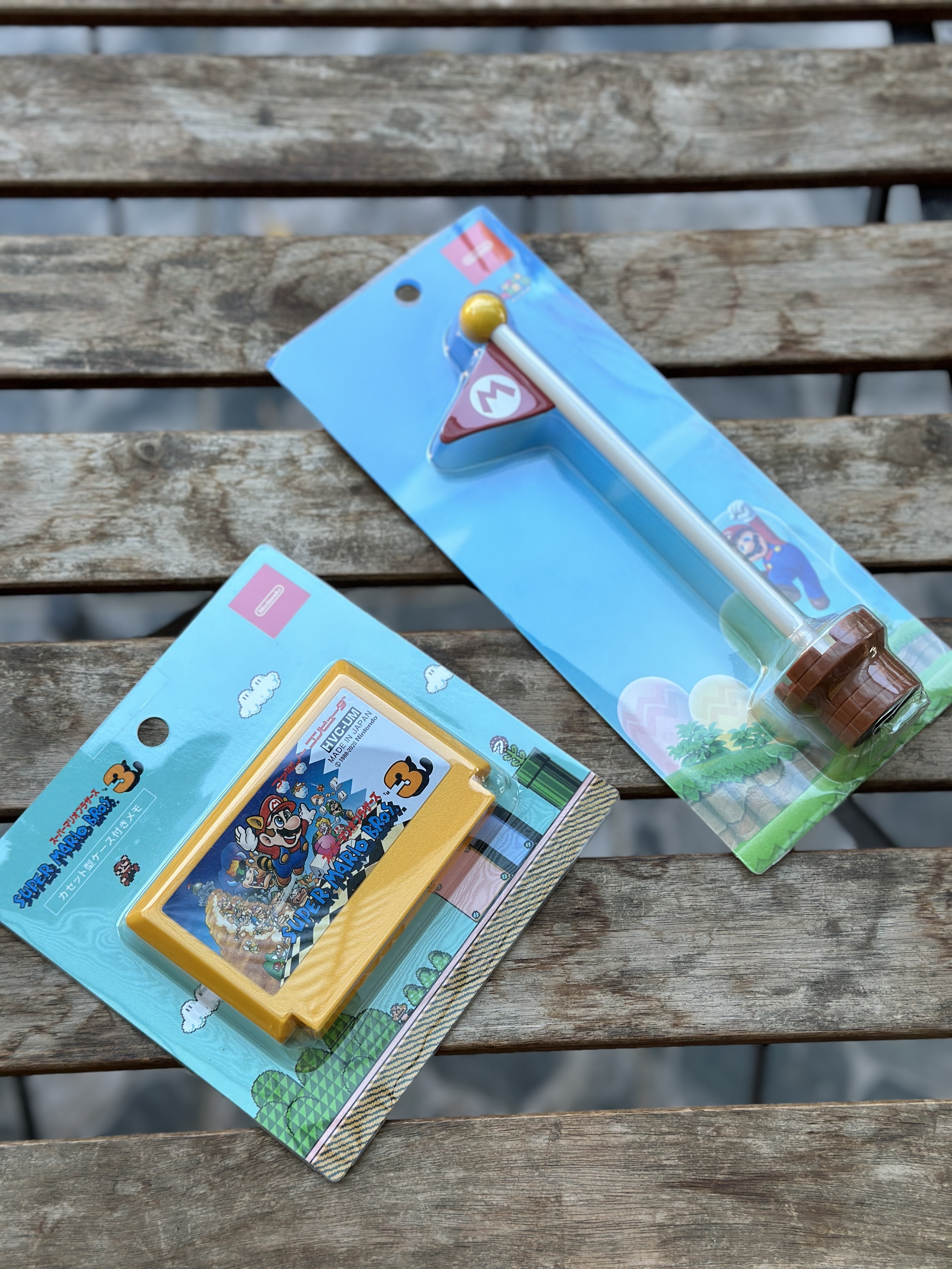 【現貨】任天堂 瑪利歐文具 通關旗幟筆 卡帶便條紙