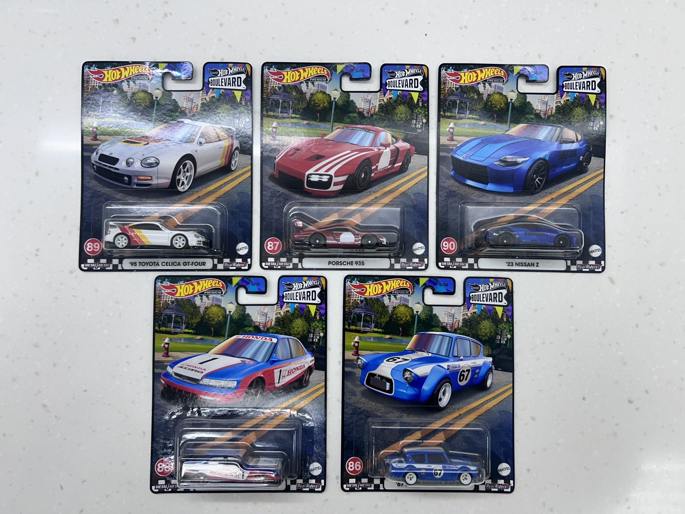 風火輪街道系列合金小車 一組5入(T箱號)