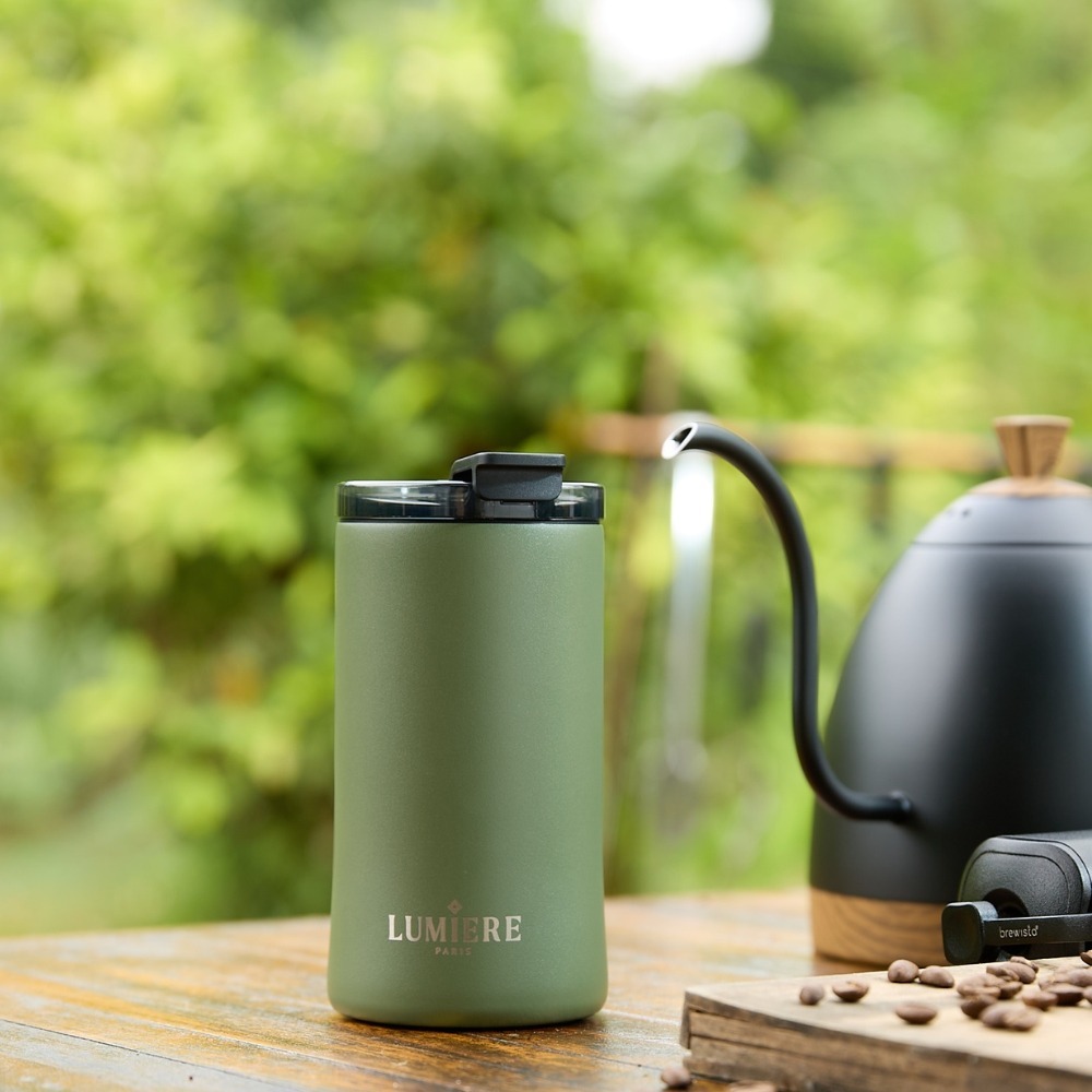 𝐋𝐔𝐌𝐈𝐄𝐑𝐄 法國 ｜Glamor系列 防摔防漏隨行保溫杯防漏隨行杯 - 蒼翠綠