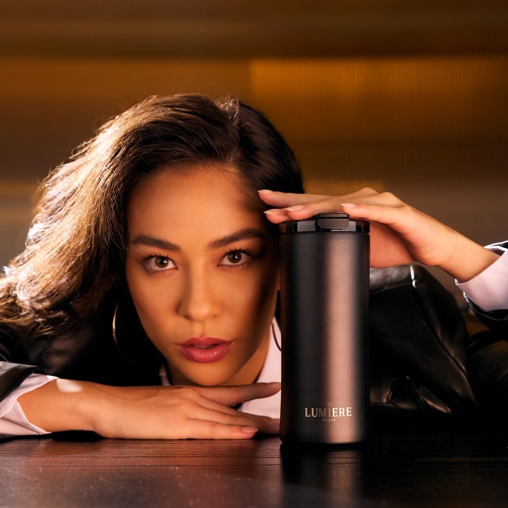 𝐋𝐔𝐌𝐈𝐄𝐑𝐄 法國 ｜Glamor系列 防摔防漏隨行保溫杯防漏隨行杯 - 鑽石黑
