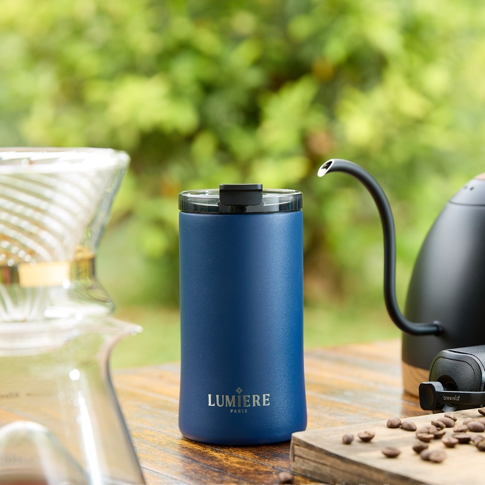 𝐋𝐔𝐌𝐈𝐄𝐑𝐄 法國 ｜Glamor系列 防摔防漏隨行保溫杯防漏隨行杯 - 寶石藍