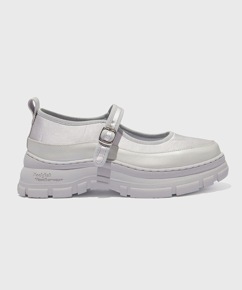 Rockfish Weatherwear FLATFORM STRAP MARYJANE Sliver 235mm