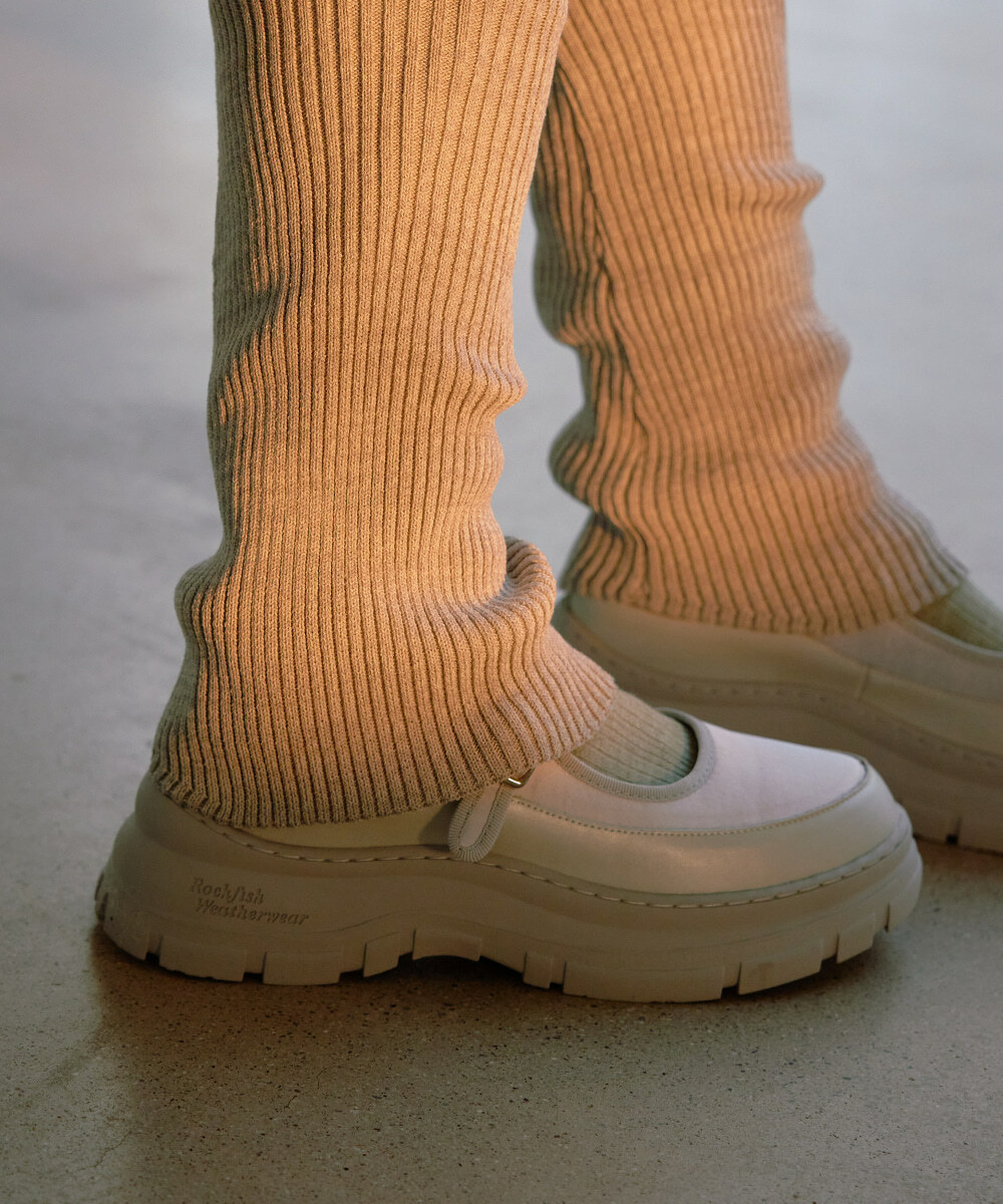 Rockfish Weatherwear FLATFORM STRAP MARYJANE Sliver 235mm