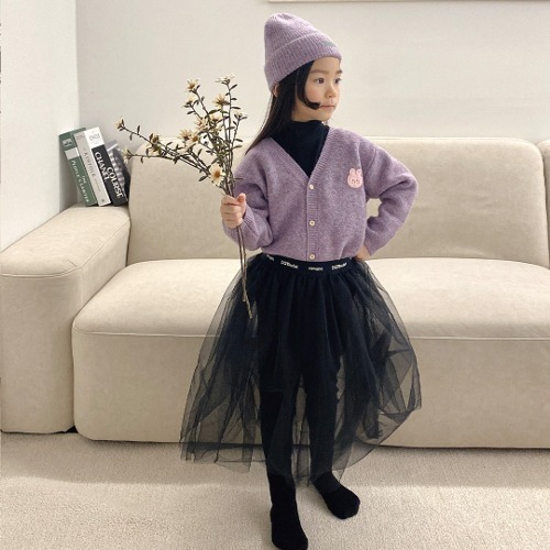 24S/S春季新款🌸-蓬蓬蕾絲緊身褲裙