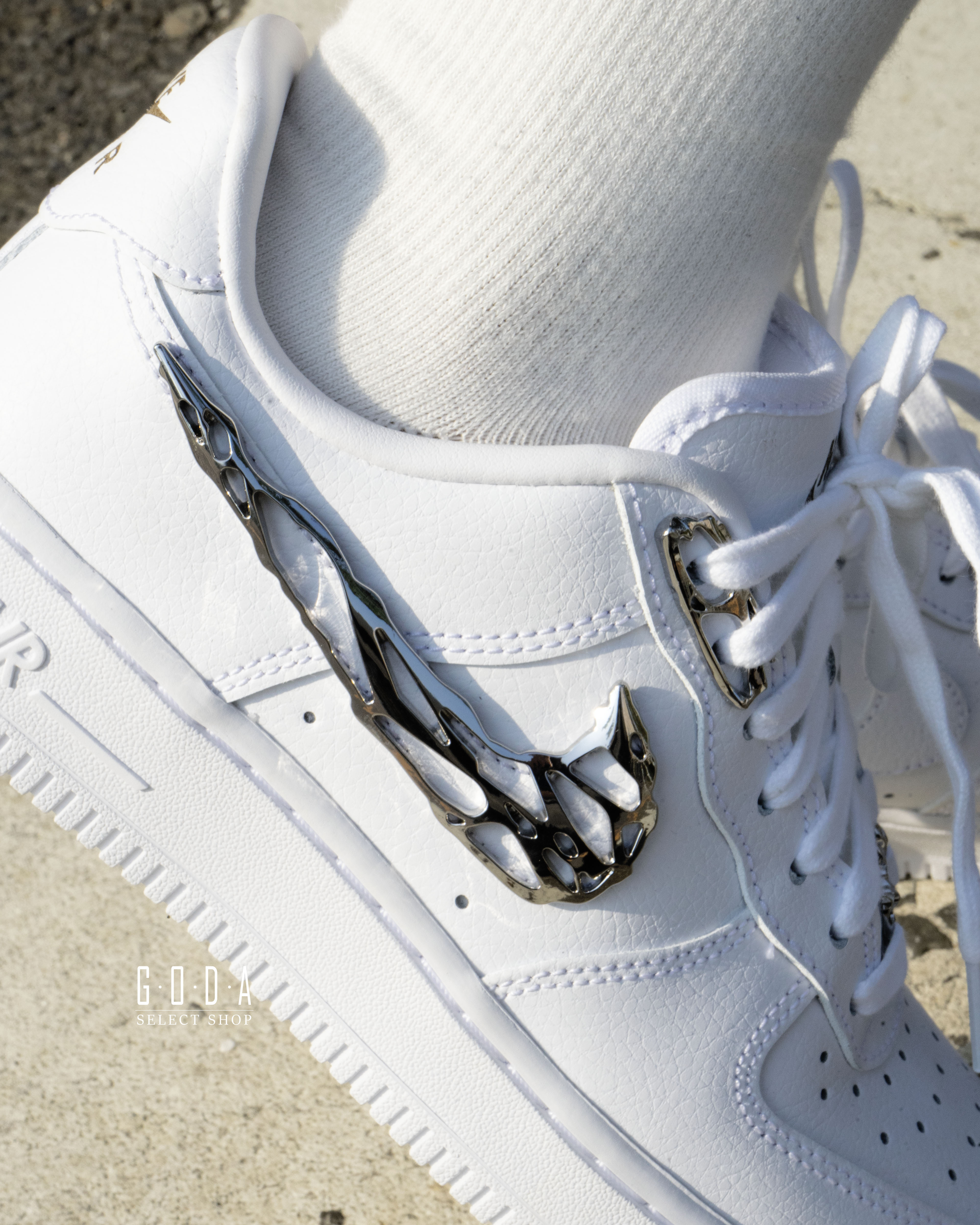 Nike Air Force 1 Low Molten Metal 熔解銀 白色 男女同款 FV3616-101