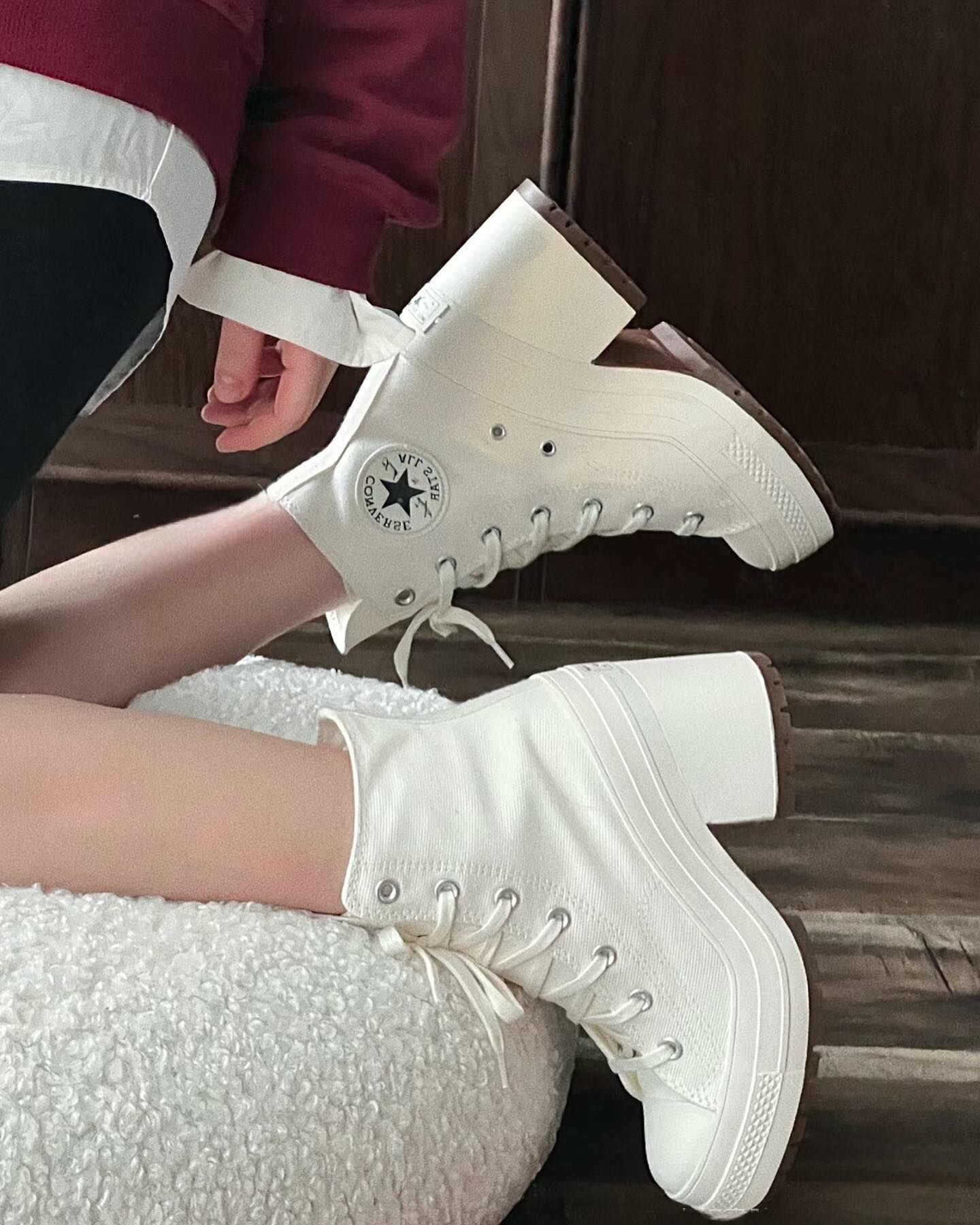 onverse Chuck 70 De Luxe Heel 高跟鞋 白色 A05348C