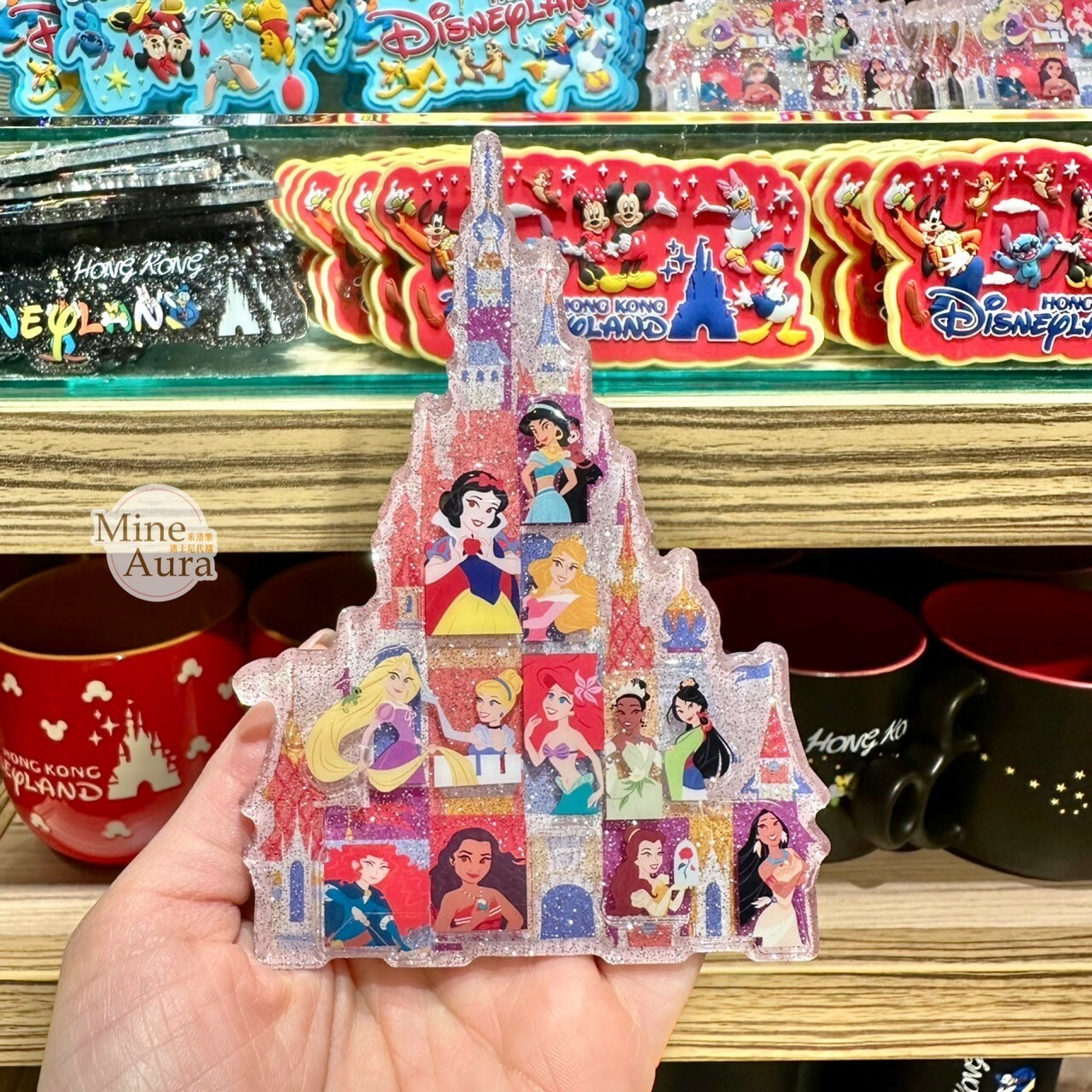 公主系列 Princess Line 公主集合 城堡造型 磁鐵 -香港迪士尼樂園