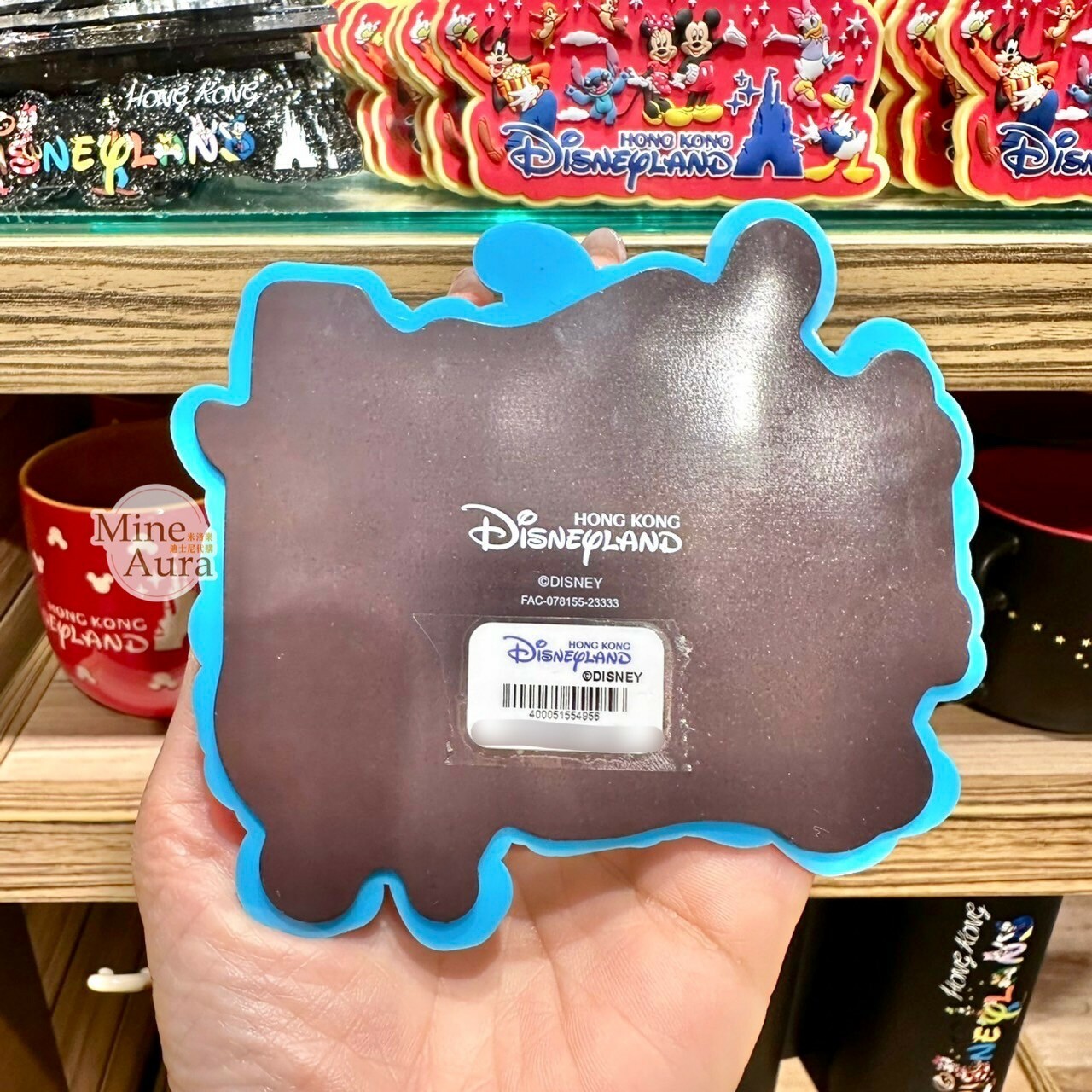 樂園限定 米奇 Mickey 好友集合 圖案 藍底 造型 磁鐵 -香港迪士尼樂園