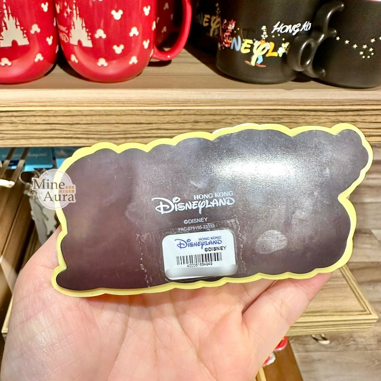 樂園限定 米奇 Mickey 好友集合 城堡 圖案 紅底 造型 磁鐵 -香港迪士尼樂園