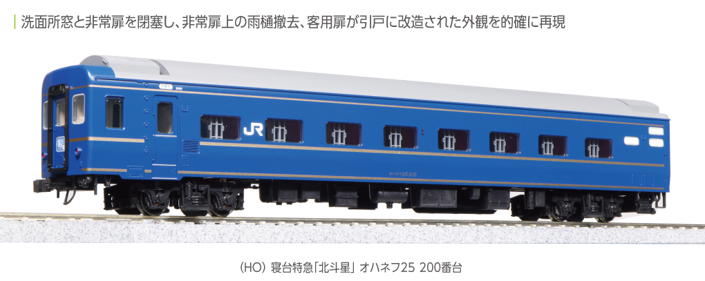 Kato 1-573 HO規 寝台特急「北斗星」 オハネフ25 200番台