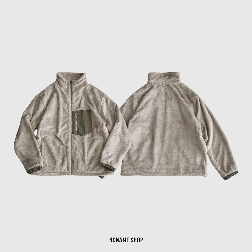 MONO-MART 刷毛 拉鍊 口袋 外套 (男款)