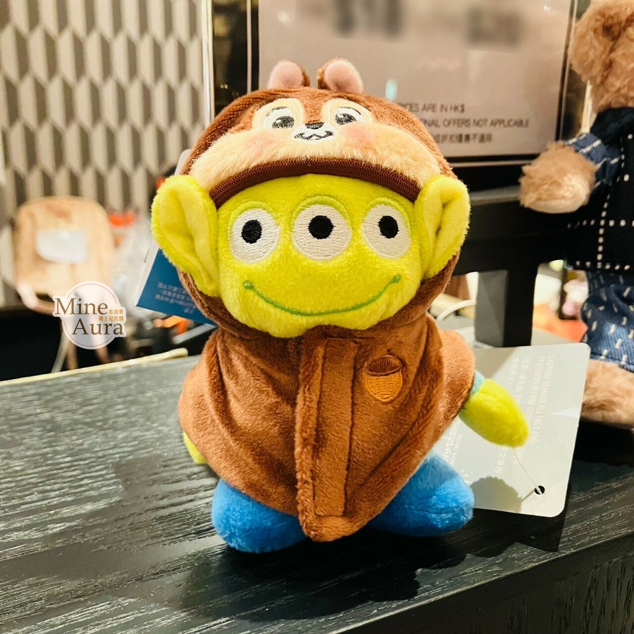 (現貨) 黑鼻 奇奇 Chip 頭套披肩斗篷 造型 鑰匙圈 吊飾 奇奇蒂蒂 Chip 'n Dale -香港迪士尼樂園