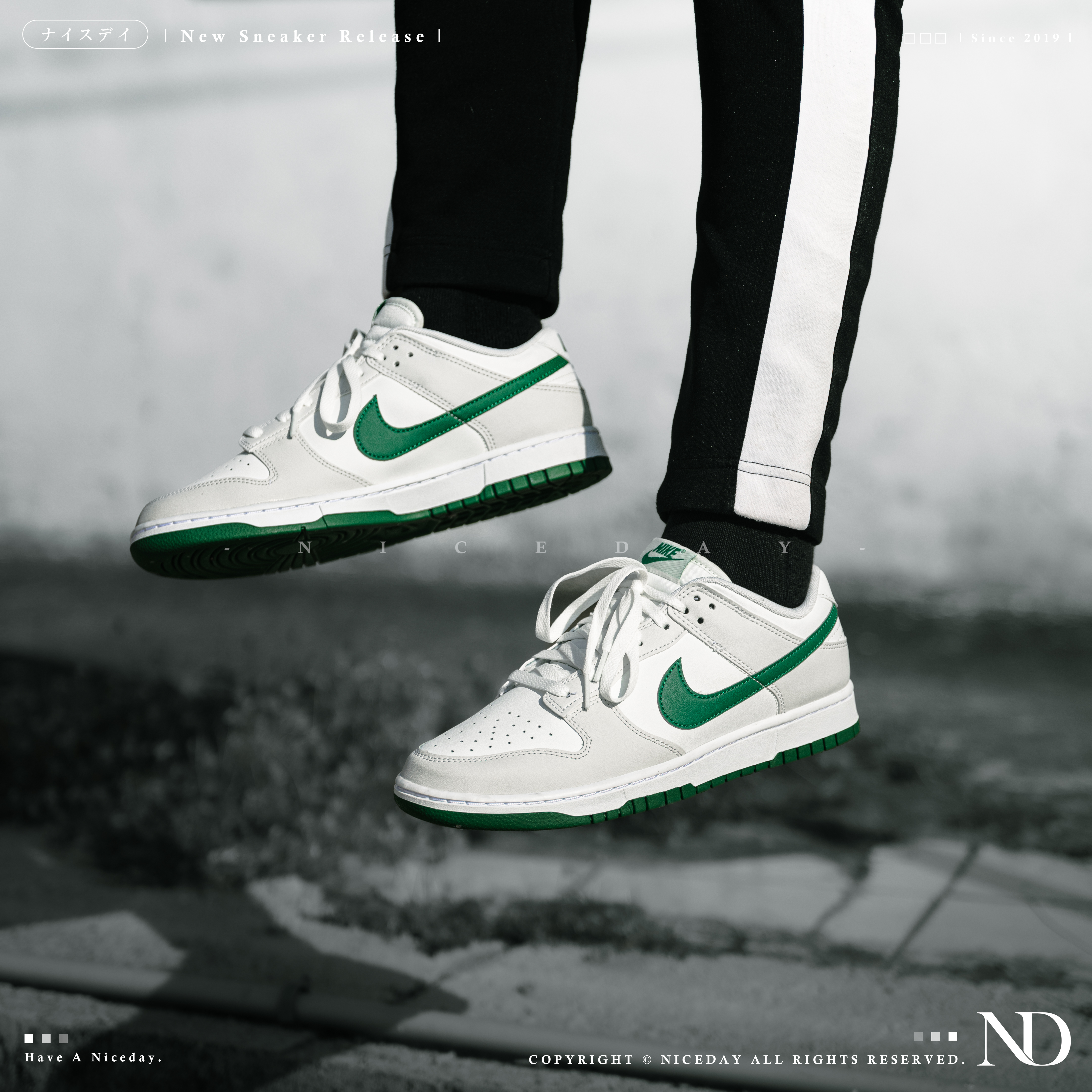 【 零碼出清 】 Nike Dunk Low 孔雀石綠 白 綠 男款 Dv0831-107