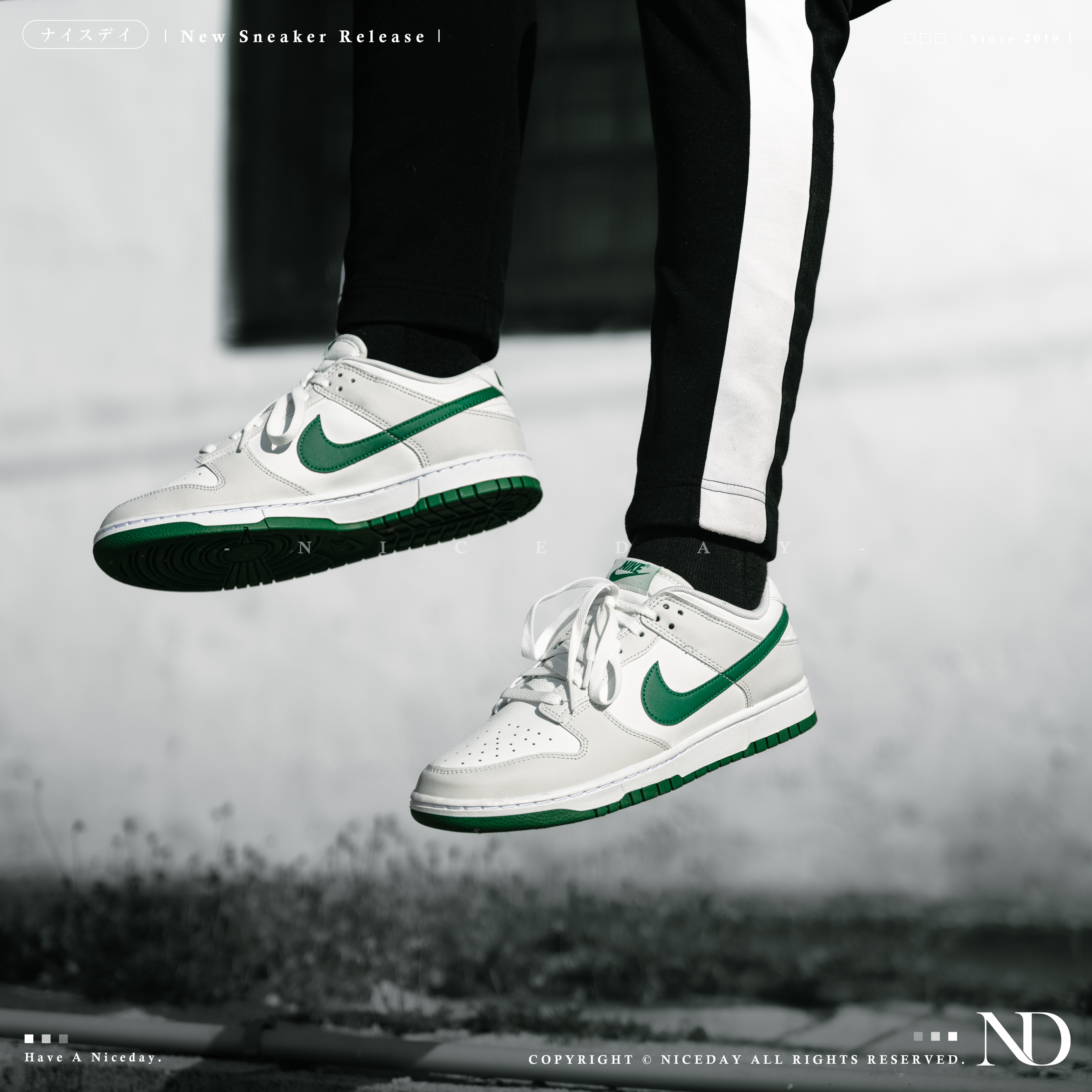 【 零碼出清 】 Nike Dunk Low 孔雀石綠 白 綠 男款 Dv0831-107