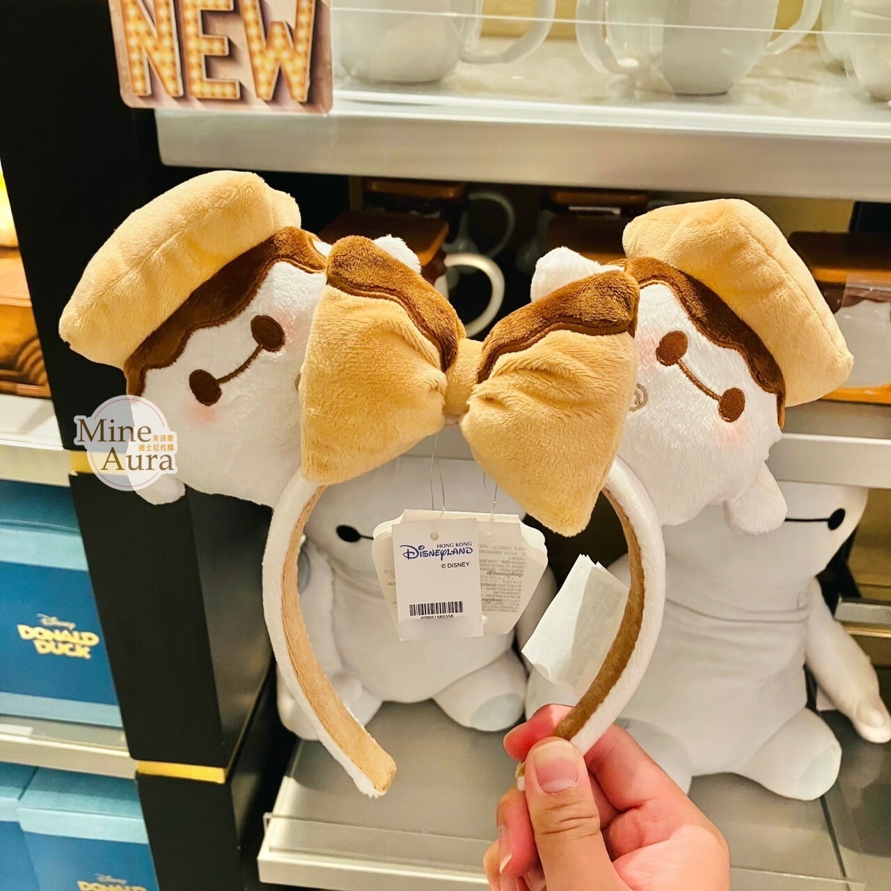 MUNCHLINGS 系列 杯麵 Baymax 米妮 Minnie 蝴蝶結 耳朵 絨毛 造型 髮圈 髮箍 大英雄天團 Big Hero 6 -香港迪士尼樂園