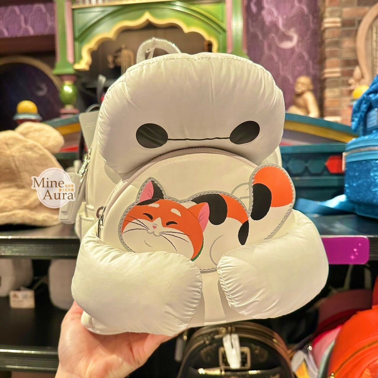 杯麵 Baymax 抱貓咪 造型 後背包 大英雄天團 Big Hero 6 -香港迪士尼樂園