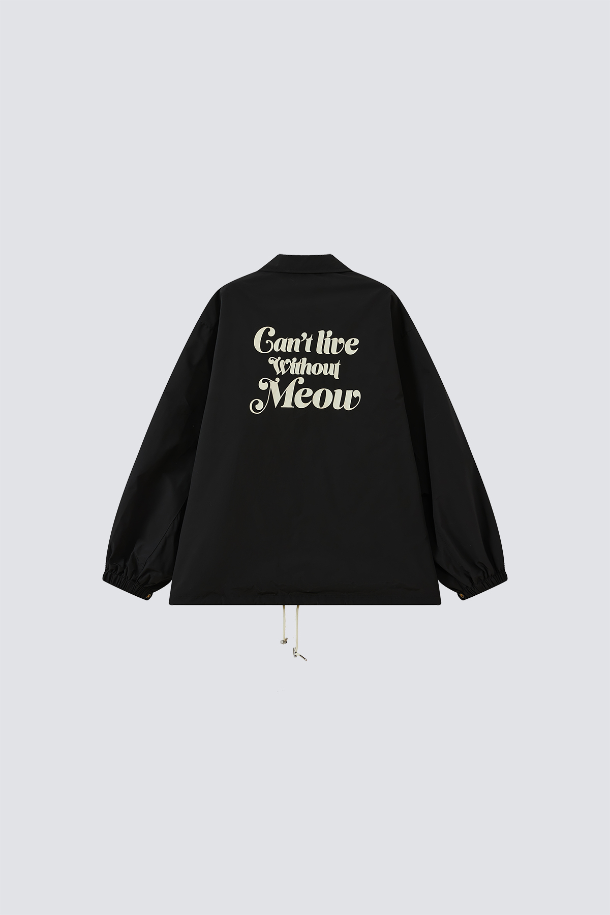FxF Cat Lover Coach Jacket｜Black｜Crossover Series