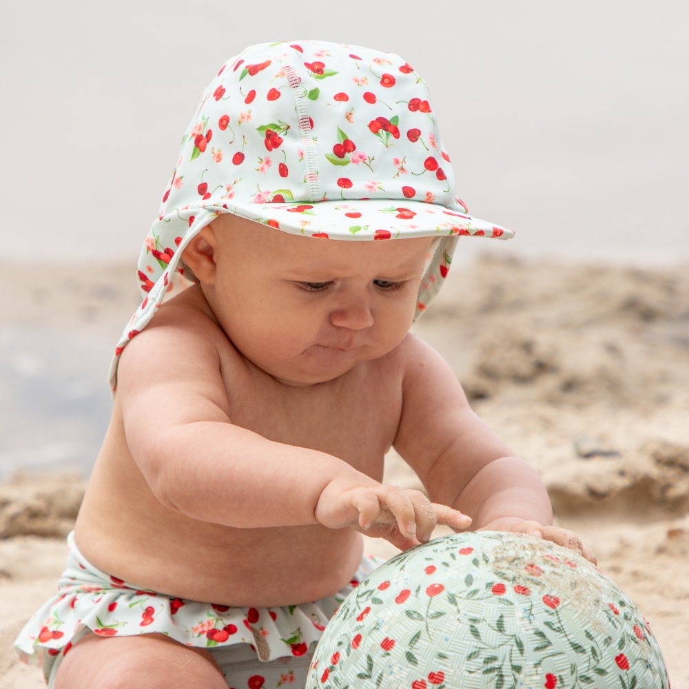 〖 Hust & Claire 〗薄荷櫻桃防曬泳帽