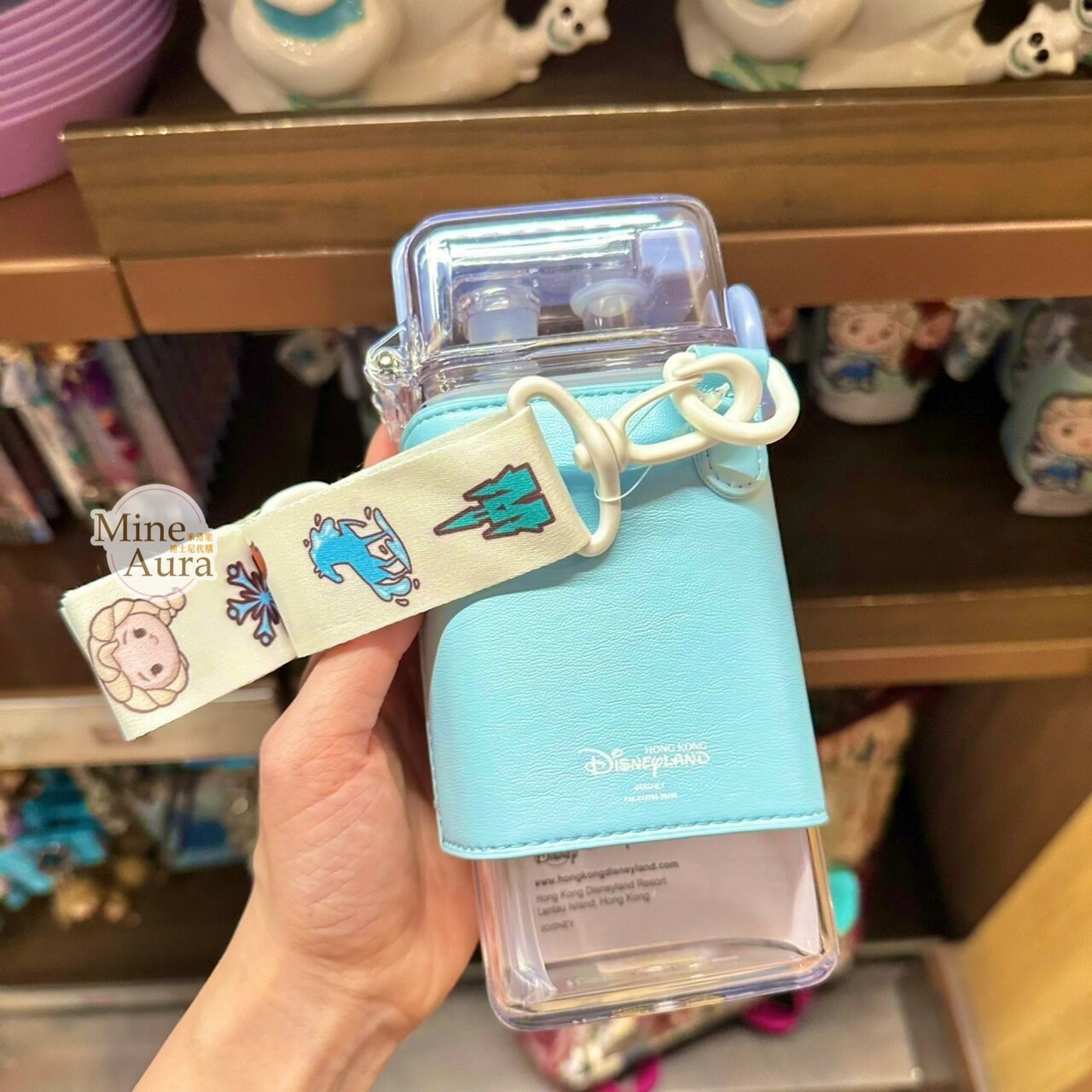 艾莎 Elsa 安娜Anna 造型杯套 可背式 水壺 冰雪奇緣 Frozen -香港迪士尼樂園