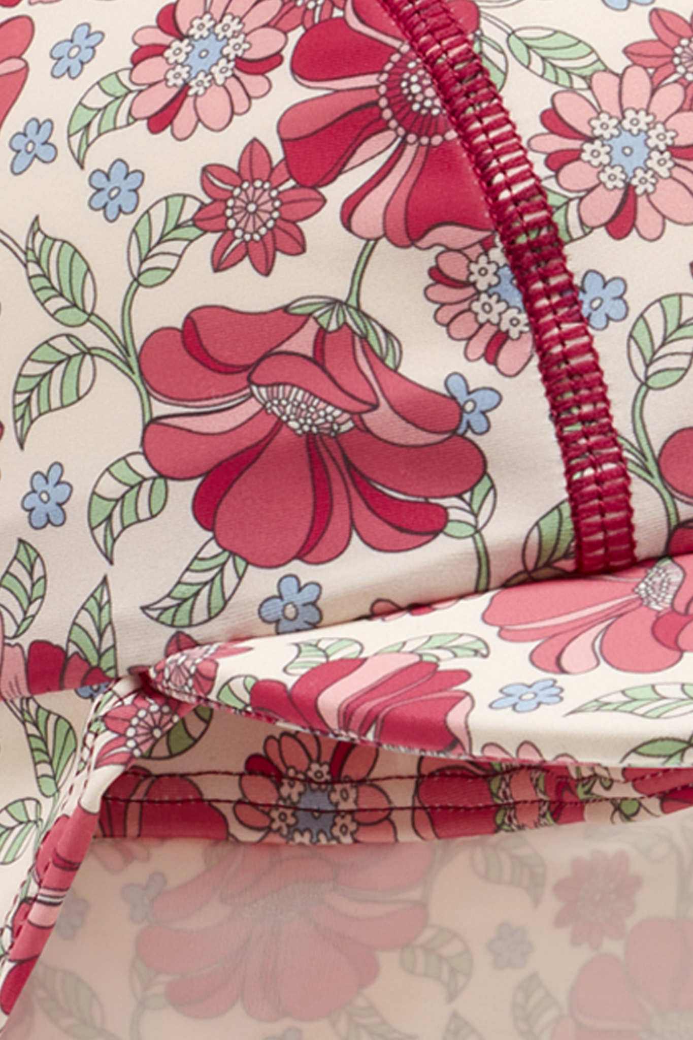 〖 Hust & Claire 〗桃紅花朵防曬泳帽