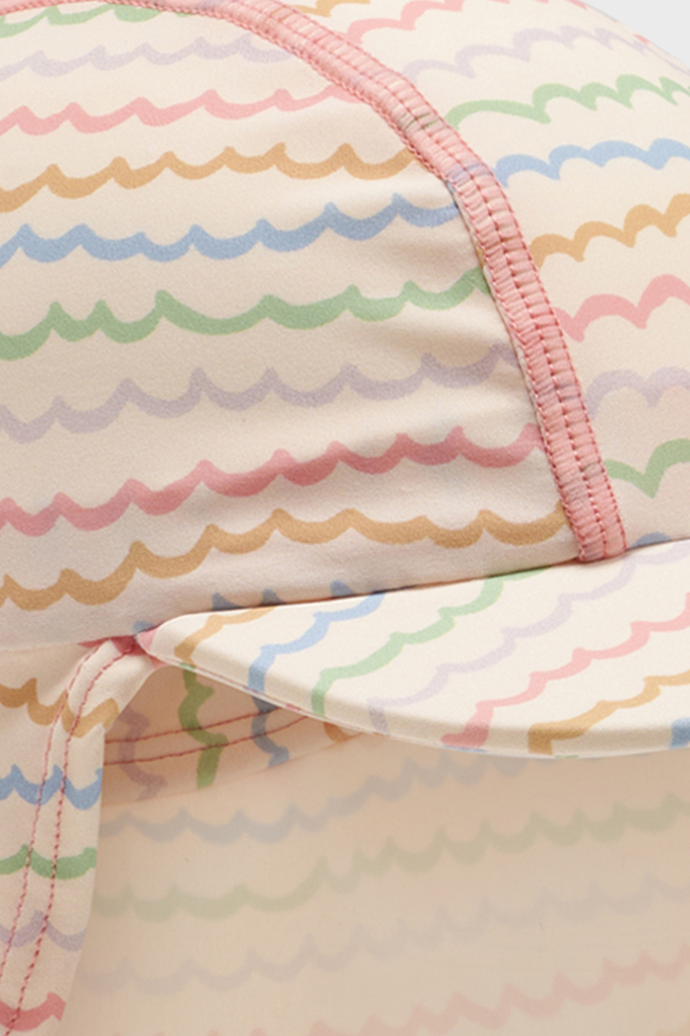 〖 Hust & Claire 〗粉彩條紋防曬泳帽