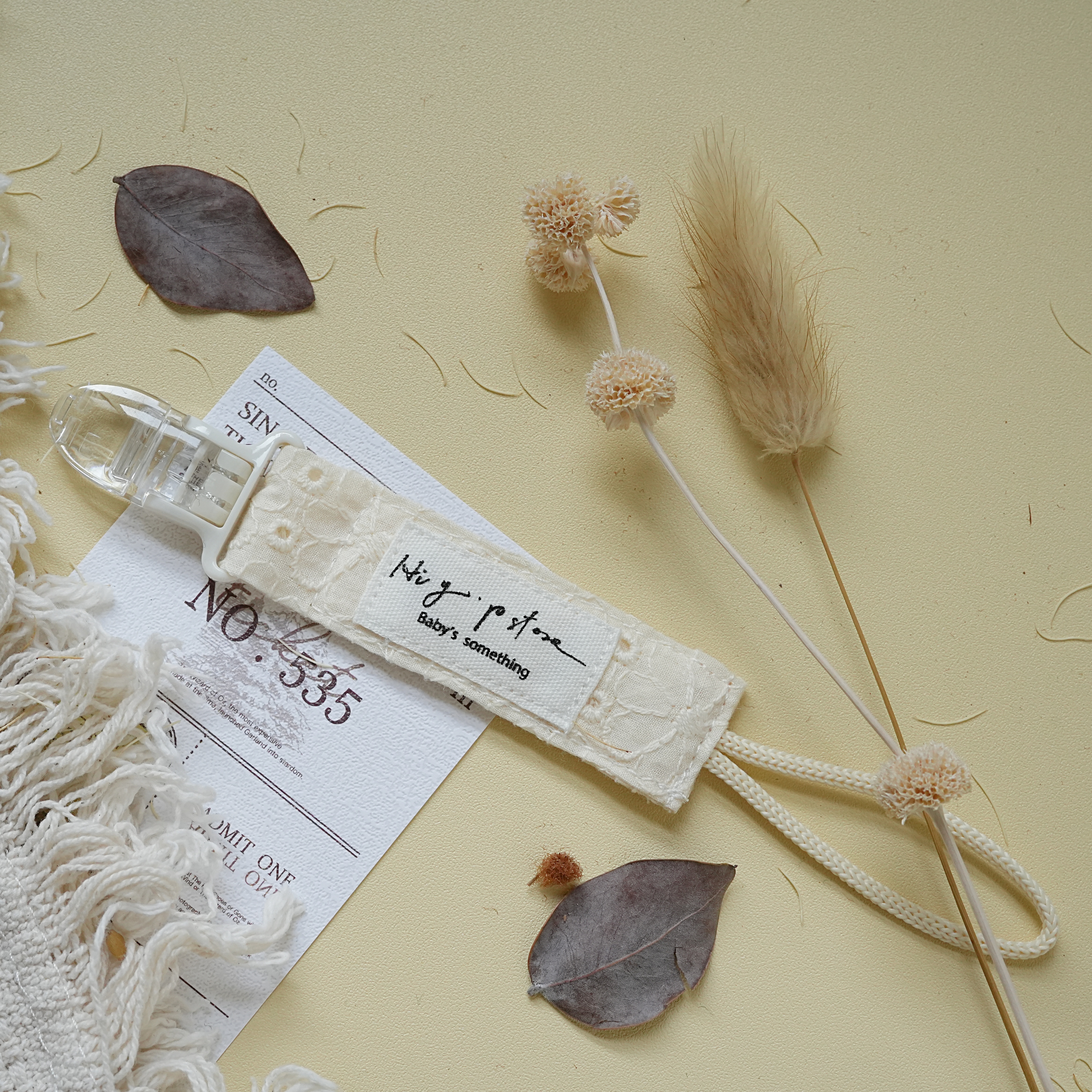 Hi Y.P store-短版鱷魚夾-蕾絲牡丹