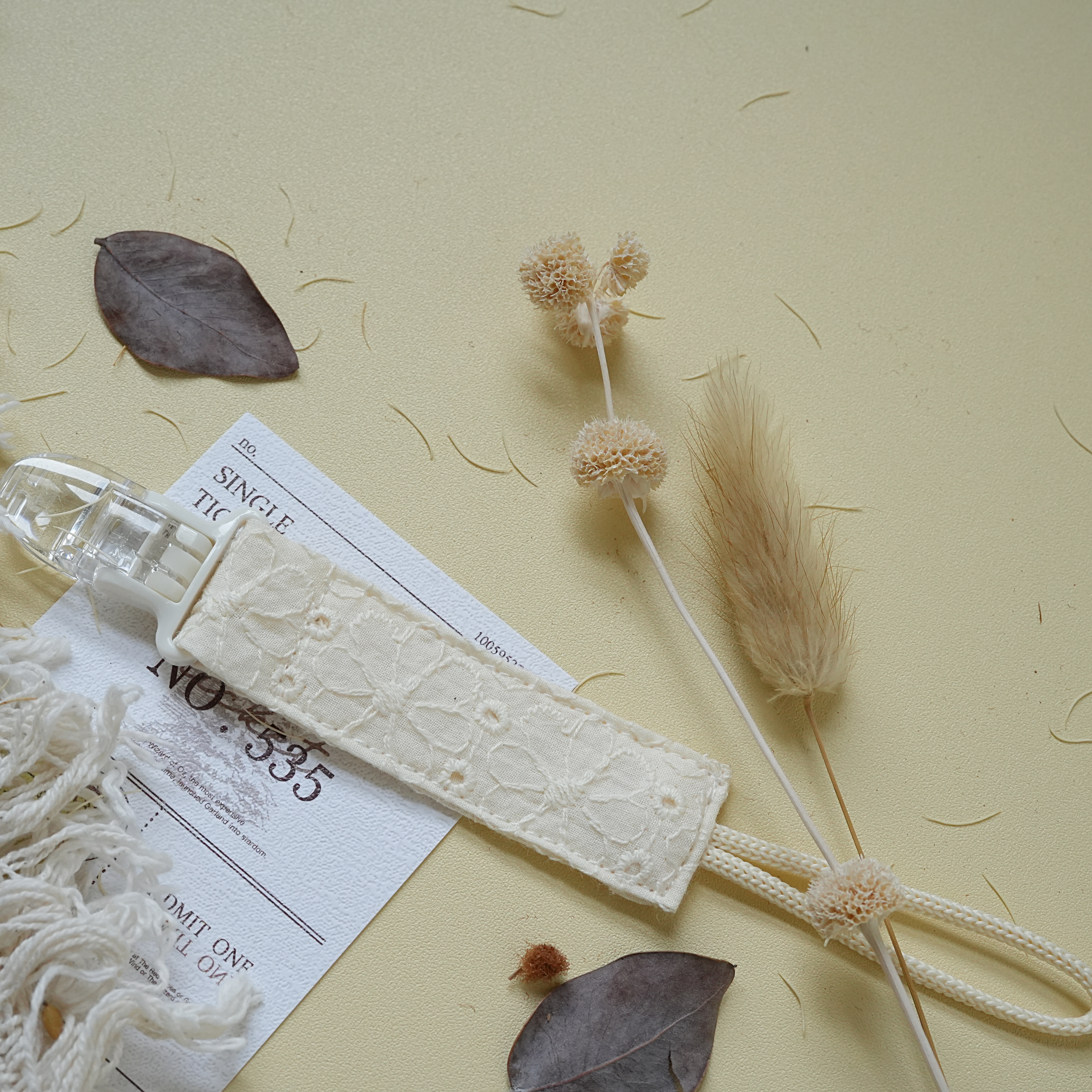 Hi Y.P store-短版鱷魚夾-蕾絲牡丹