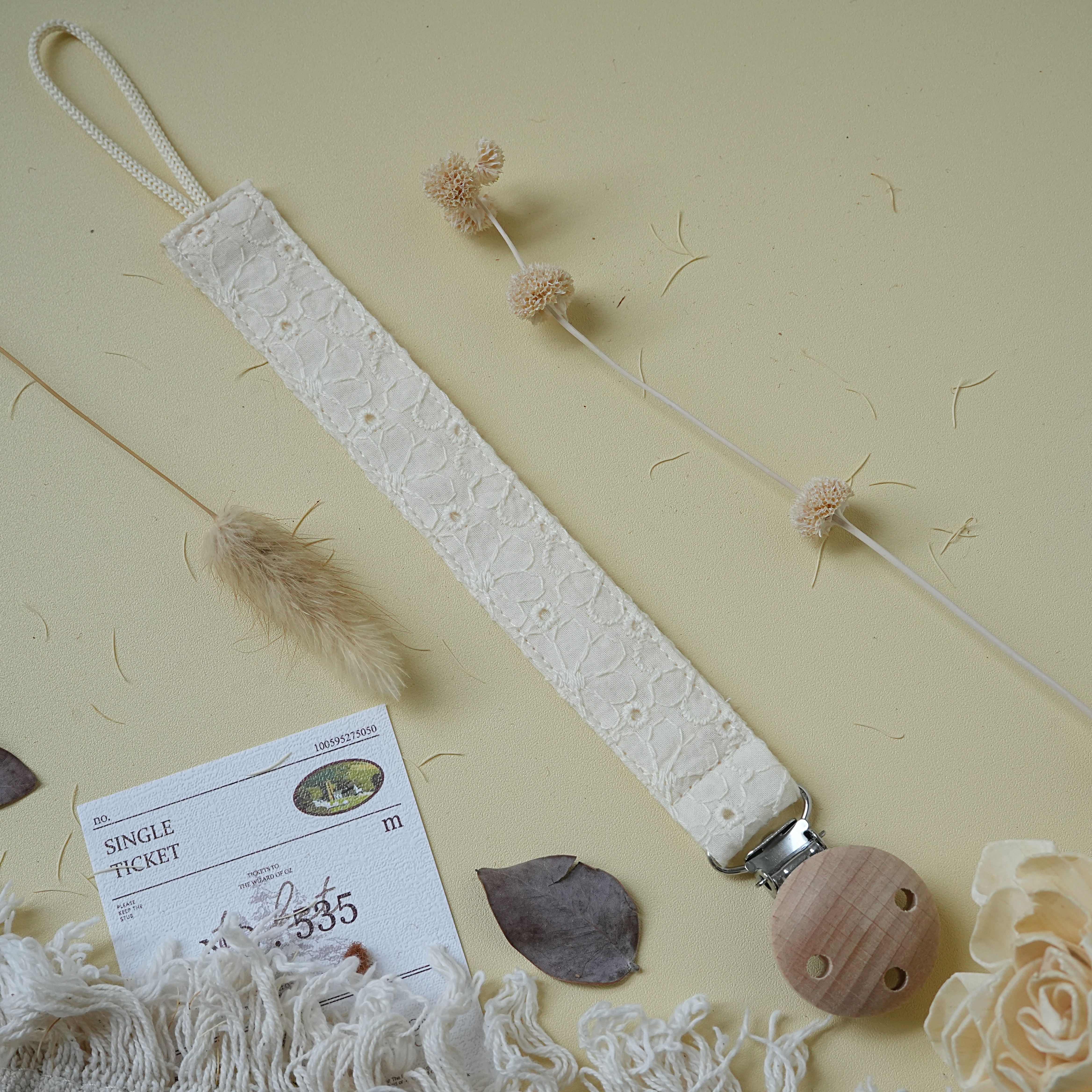 Hi Y.P store-櫸木夾-蕾絲牡丹