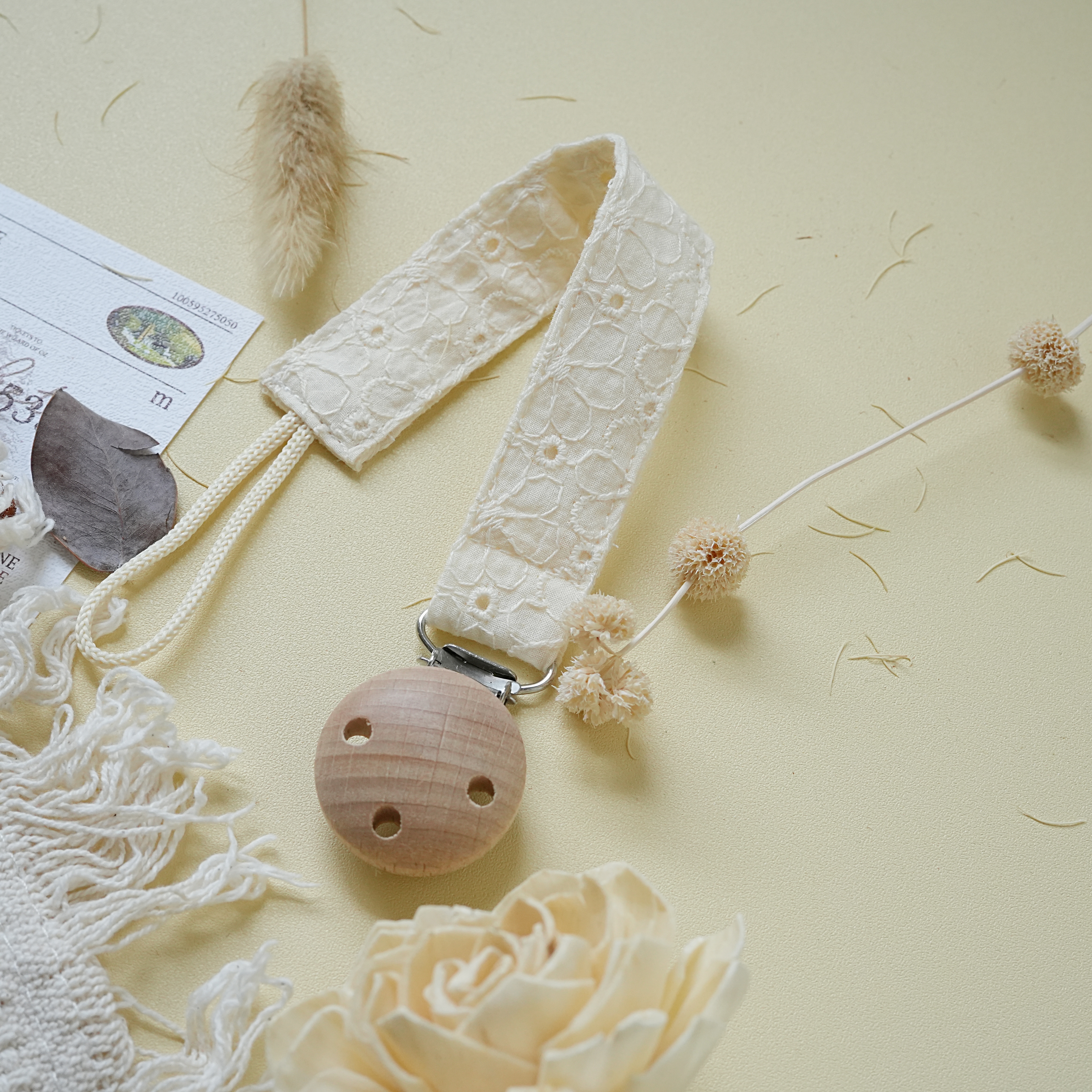 Hi Y.P store-櫸木夾-蕾絲牡丹