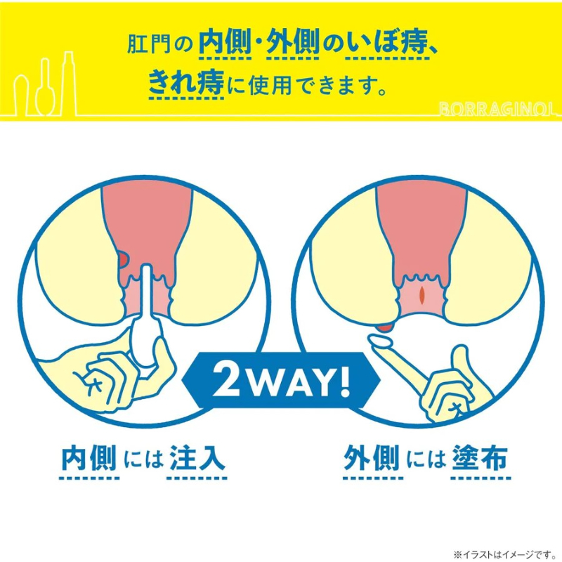 日本 天藤製藥 保能痔 Borraginol A 注入軟膏｜痔部不適舒緩與修護支持