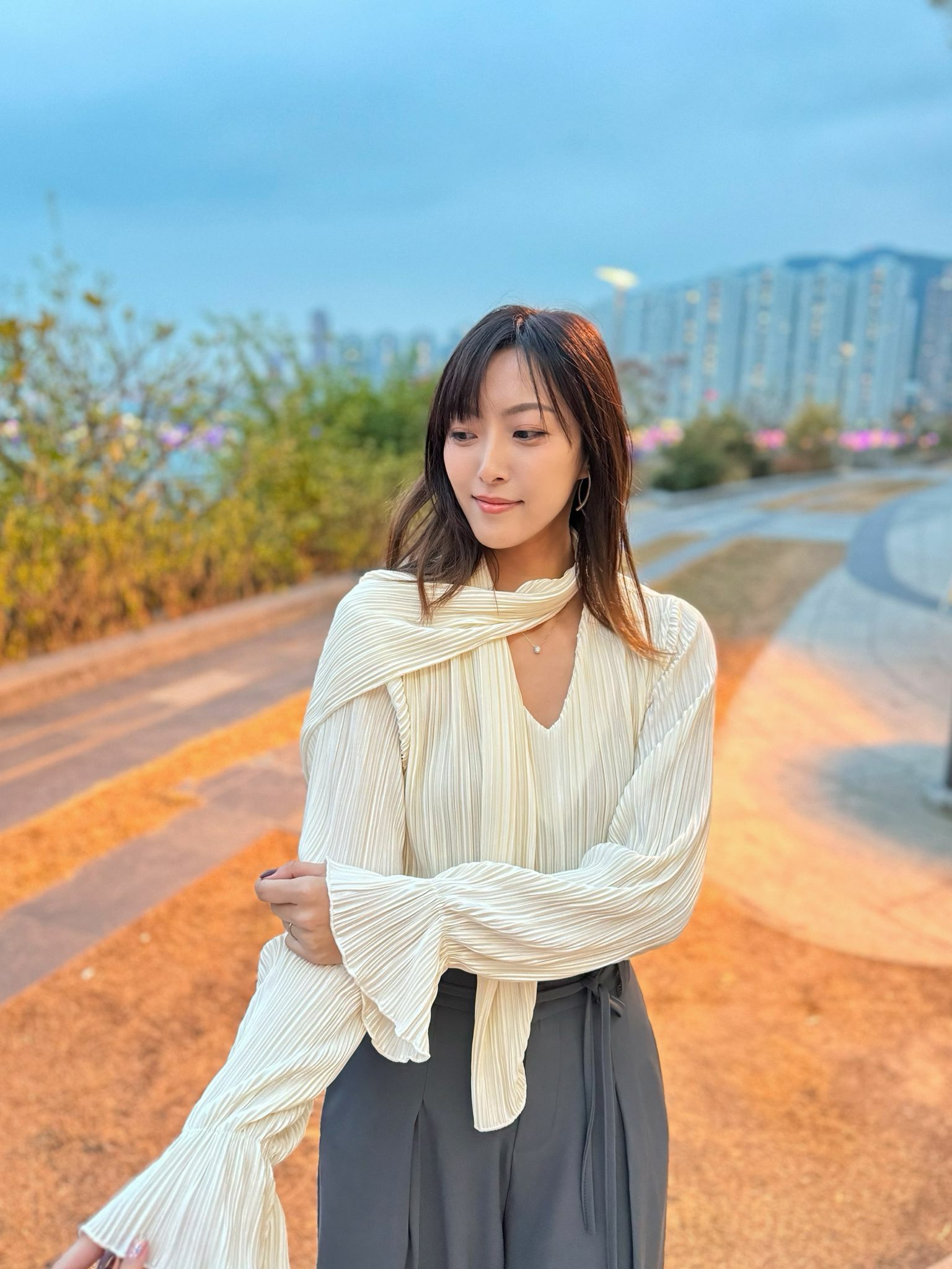 TOP#5715 🤍流水光影上衣