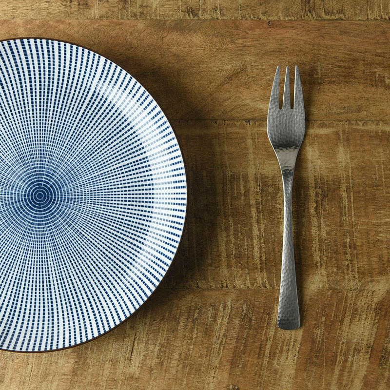 槌目手感不銹鋼 19cm餐叉 叉子｜日本燕三條 Tsubame-Sanjo