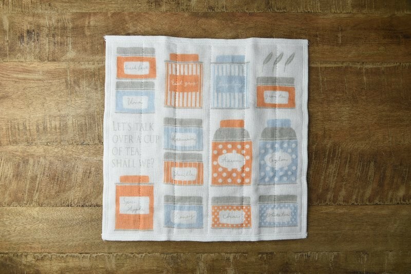 茶罐 七層紗家事布｜日本原田織物