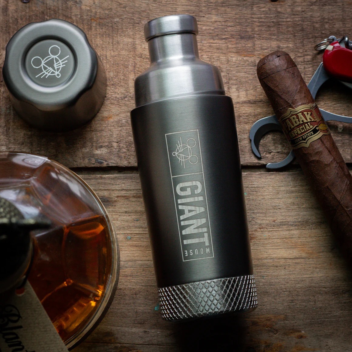 GiantMouse Knives TORCH FLASK - GUNMETAL 小酒壺