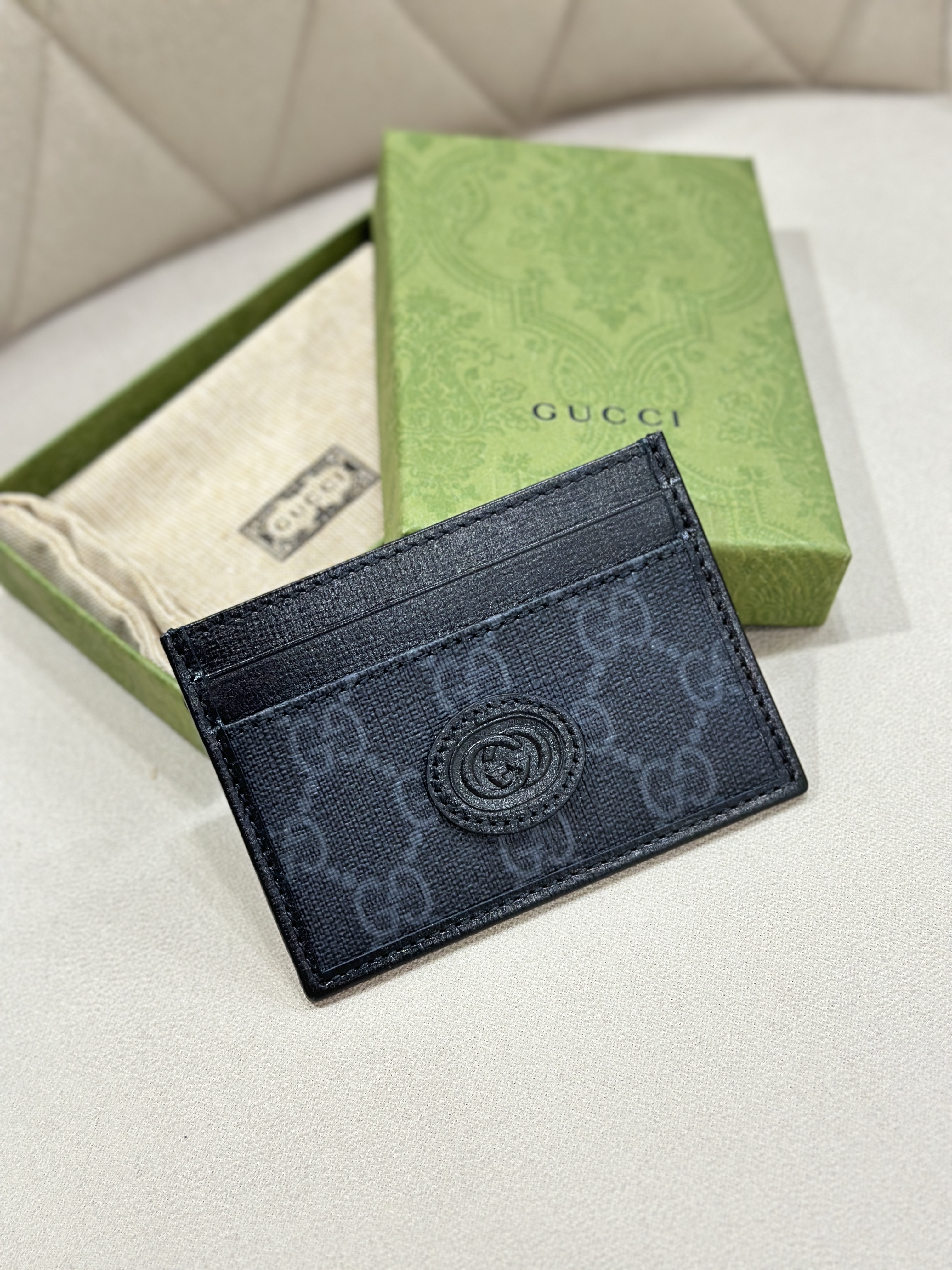 GUCCI Card Case with Interlocking G