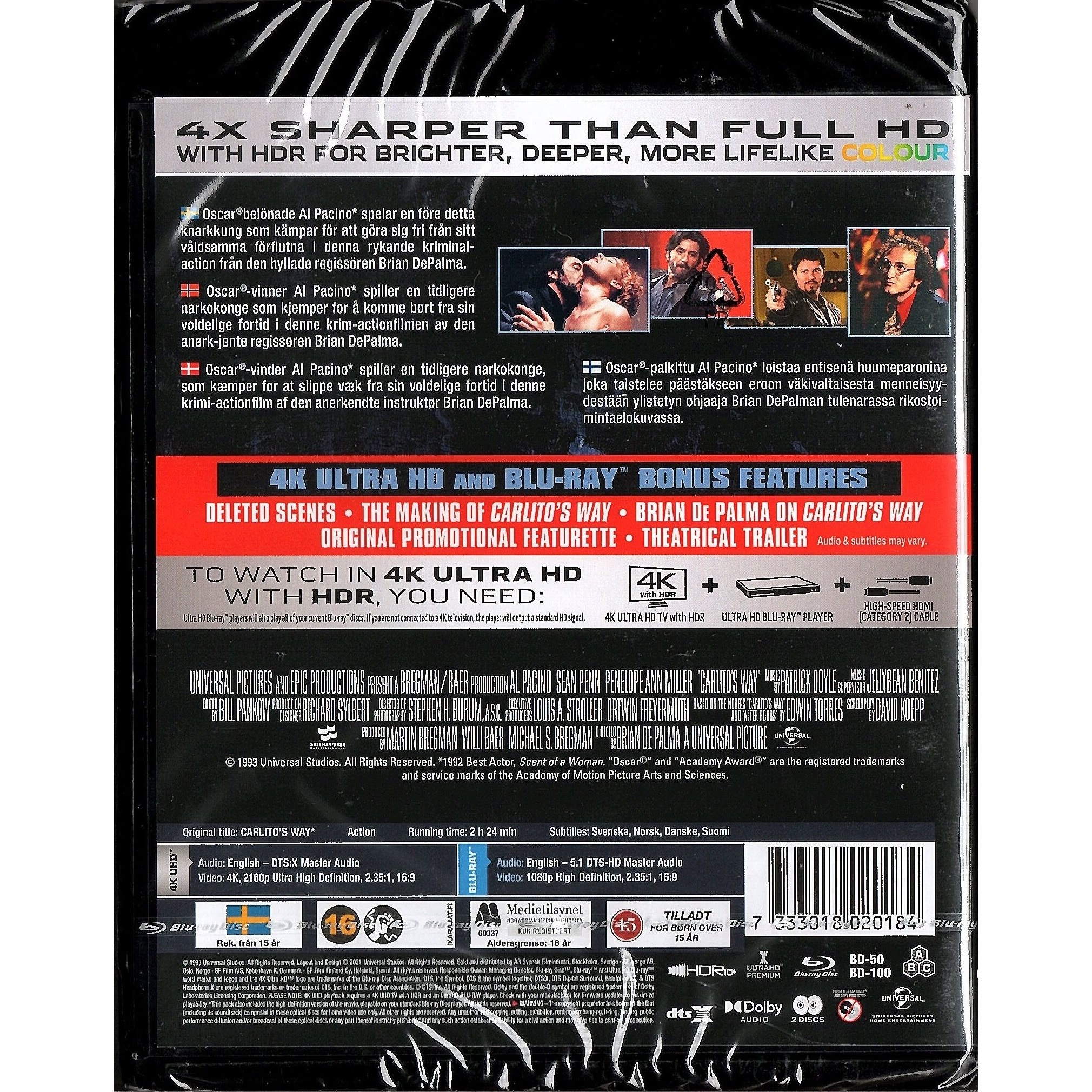 情梟的黎明 (1993) (4K Ultra HD + Blu-ray) (北歐版)