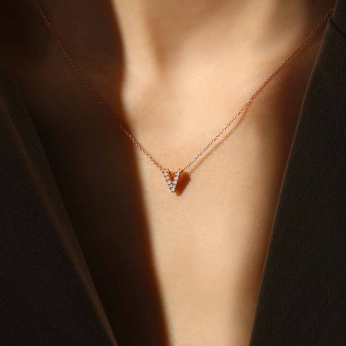 V - Alphabet Necklace