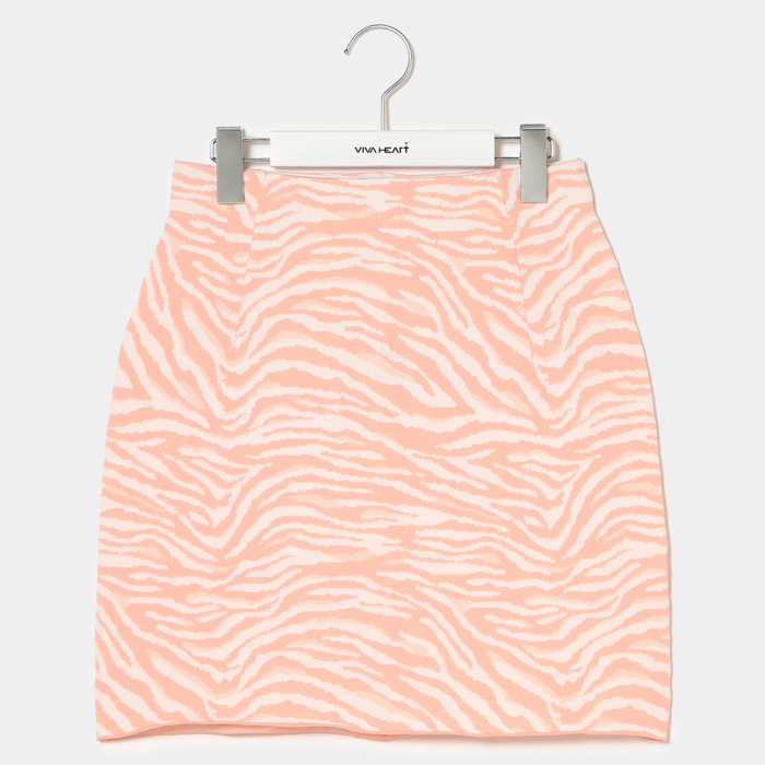 女士-斑馬紋針織裙