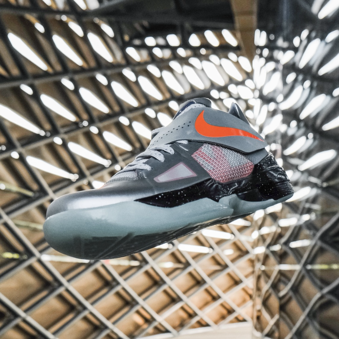 Nike KD 4 Galaxy 2024 太空黑銀 金屬橙 低筒運動鞋 實戰籃球鞋