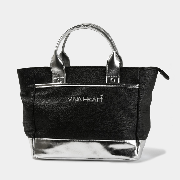 金屬感皮革手提袋