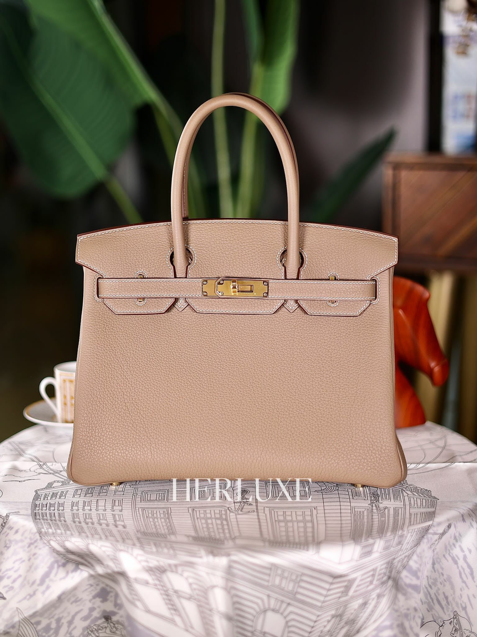 Birkin 30 18 etoupe cc togo K