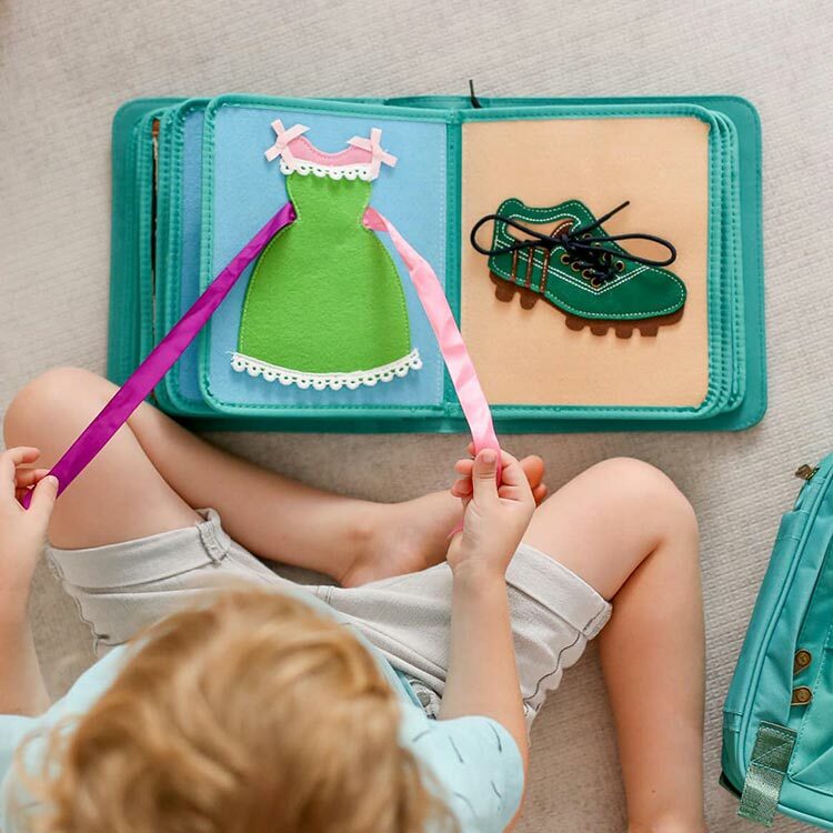 My First Book蒙特梭利寶寶布書-第二冊-蒙式衣飾篇(3-6Y)