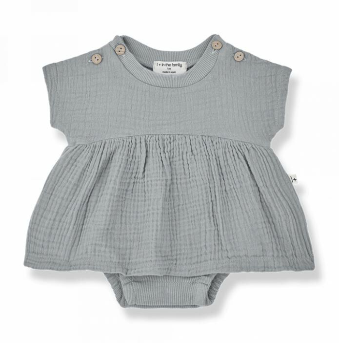 1+ in the family 棉紗包屁洋裝 CANDELA smoky